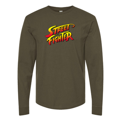 Men's Street Fighter Game Long Sleeve T-Shirt