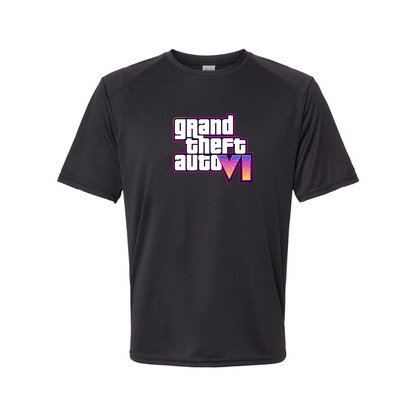 Youth Kids GTA 6 Grand Theft Auto VI Performance T-Shirt Game