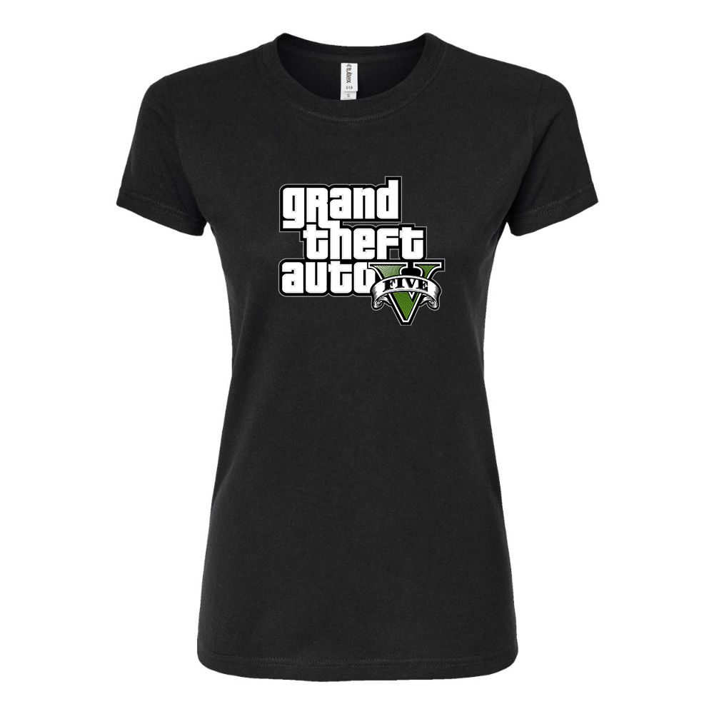 Women’s GTA 5 Grand Theft Auto V Round Neck T-Shirt Game