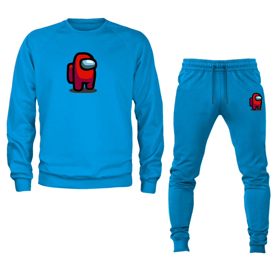 Men's Among US Game Logo Crewneck Sweatshirt Joggers Suit