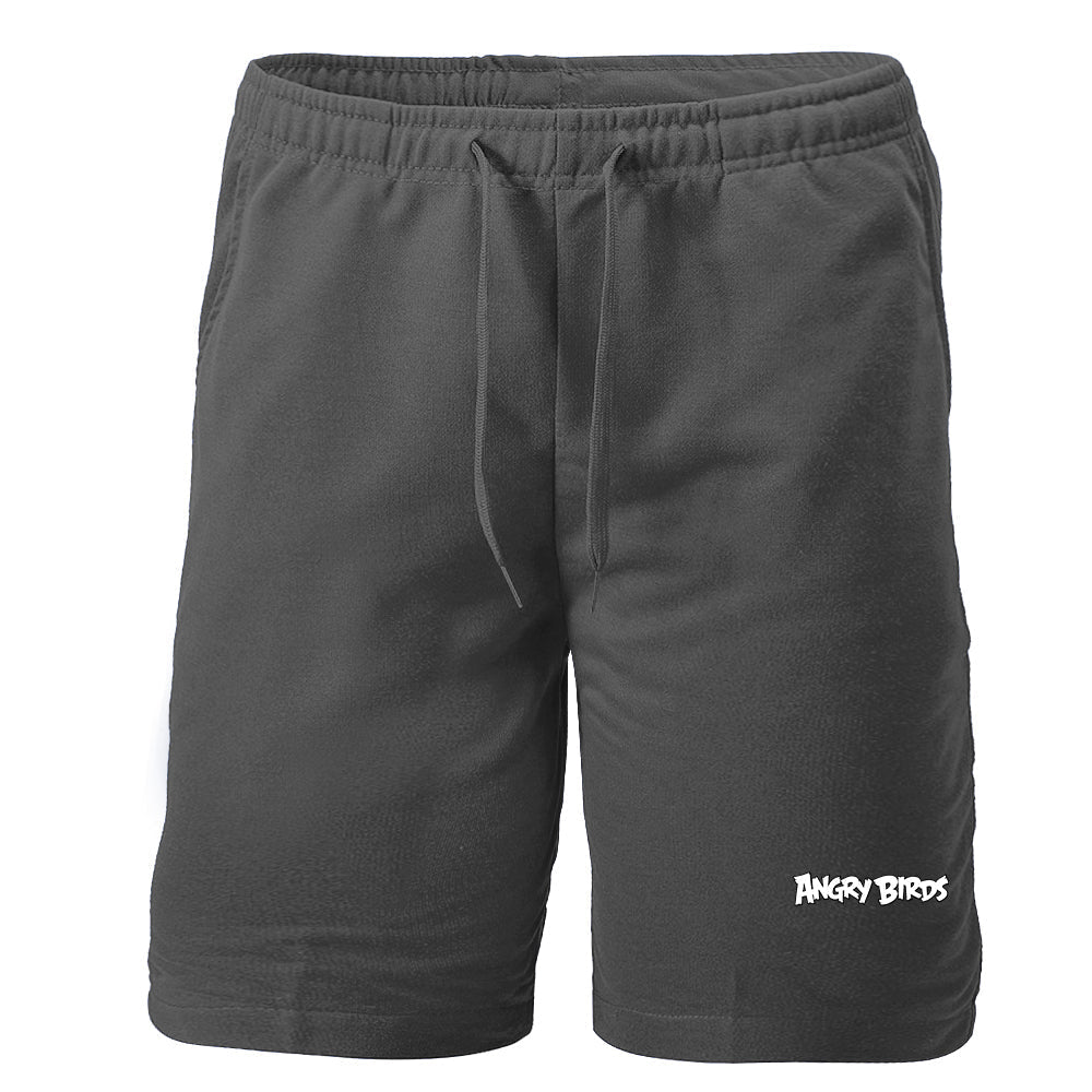 Men's Angry Birds Game Athletic Fleece Shorts