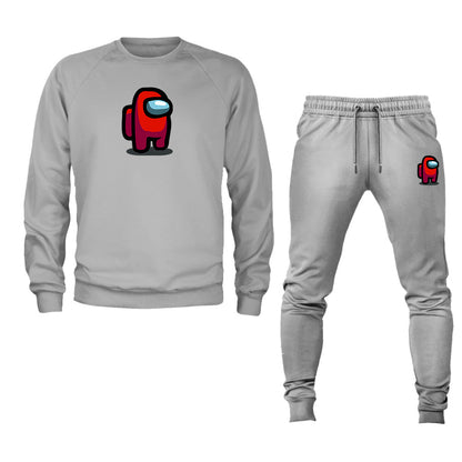 Men's Among US Game Logo Crewneck Sweatshirt Joggers Suit