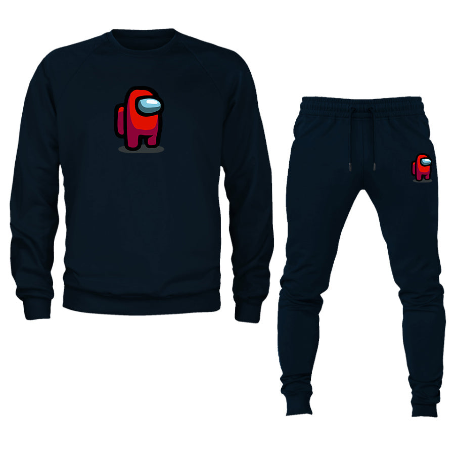 Men's Among US Game Logo Crewneck Sweatshirt Joggers Suit