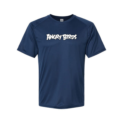 Youth Kids Angry Birds Game Performance T-Shirt