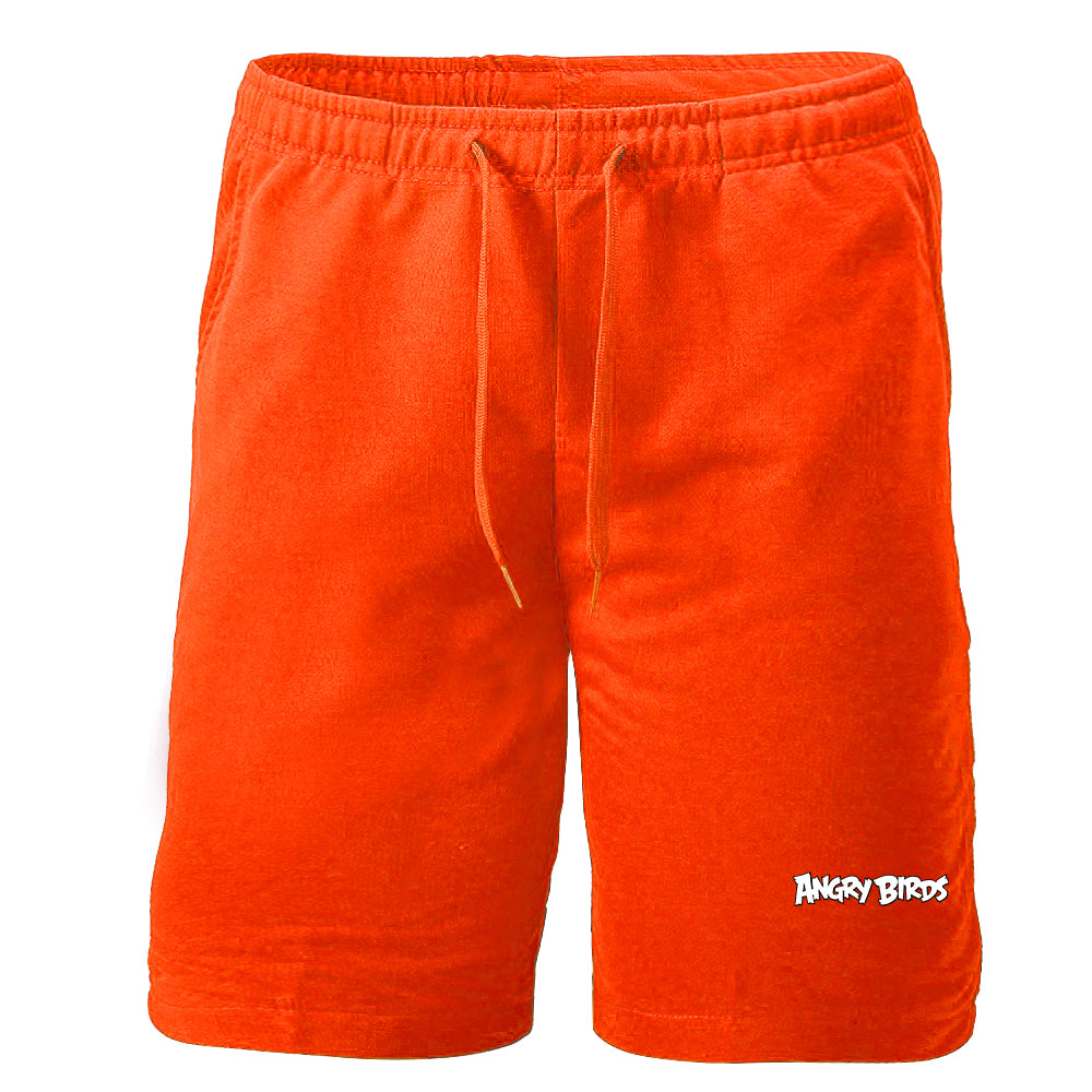 Men's Angry Birds Game Athletic Fleece Shorts