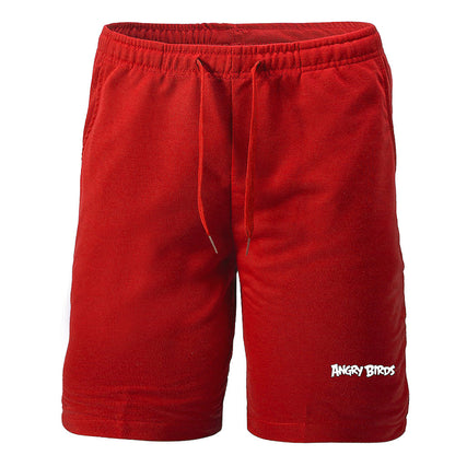 Men's Angry Birds Game Athletic Fleece Shorts