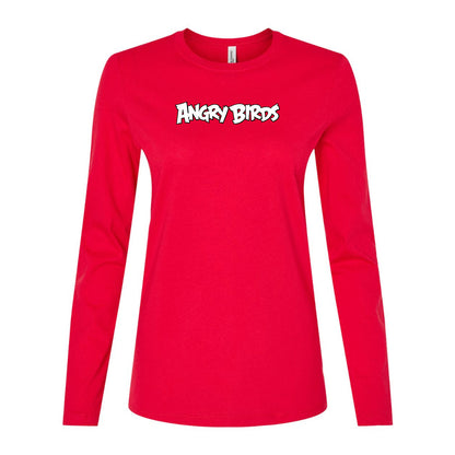 Women's Angry Birds Game Long Sleeve T-Shirt