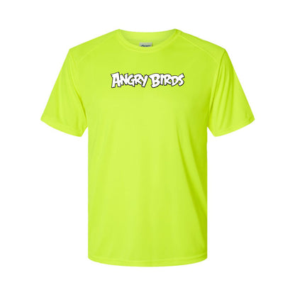 Youth Kids Angry Birds Game Performance T-Shirt