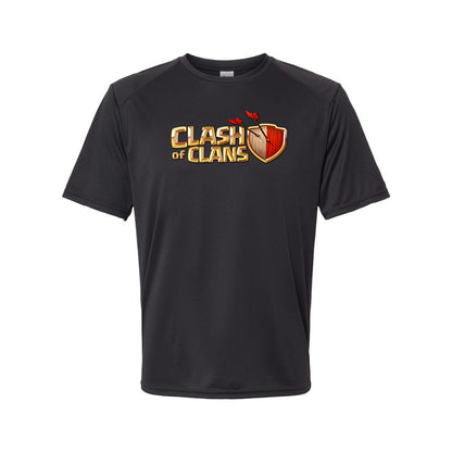 Youth Kids Clash of Clans Game Performance T-Shirt