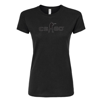 Women's Counter Strike GO Game Round Neck T-Shirt