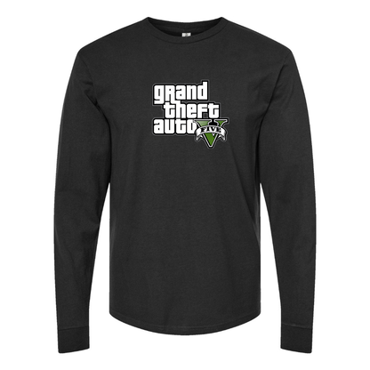 Men's GTA 5 Grand Theft Auto V Long Sleeve T-Shirt Game