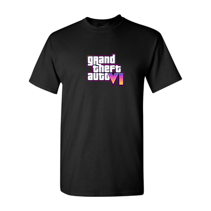 Youth Kids GTA 6 Grand Theft Auto VI Cotton T-Shirt Game