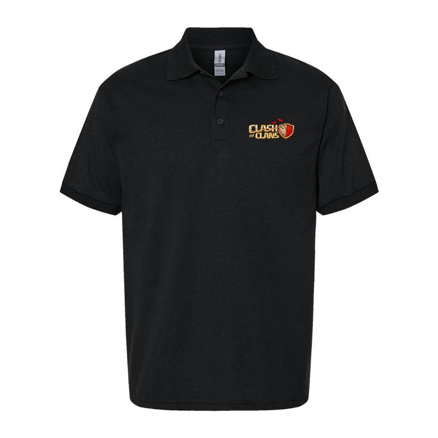 Men's Clash of Clans Game Dry Blend Polo