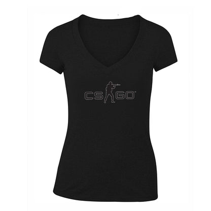 Women's Counter Strike GO Game V-Neck T-Shirt