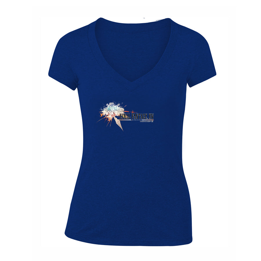 Women's  Final Fantasy XIV Game V-Neck T-Shirt