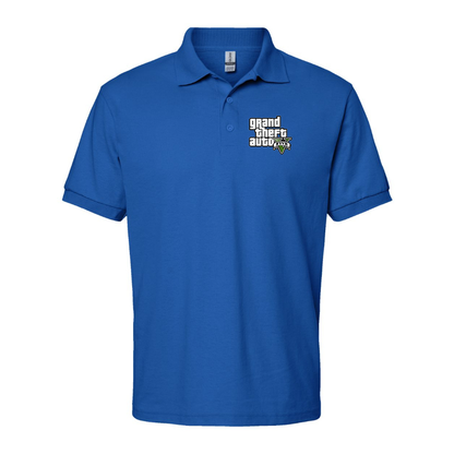 Men's GTA 5 Grand Theft Auto V Dry Blend Polo Game