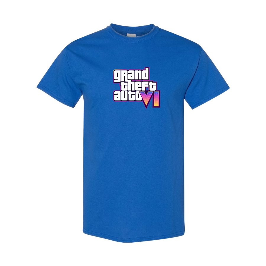 Youth Kids GTA 6 Grand Theft Auto VI Cotton T-Shirt Game