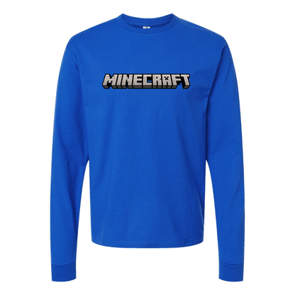 Men's Minecraft Game Long Sleeve T-Shirt