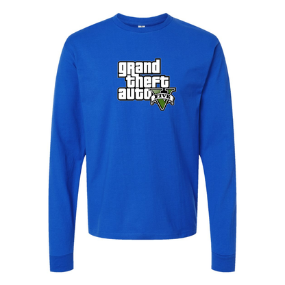 Men's GTA 5 Grand Theft Auto V Long Sleeve T-Shirt Game