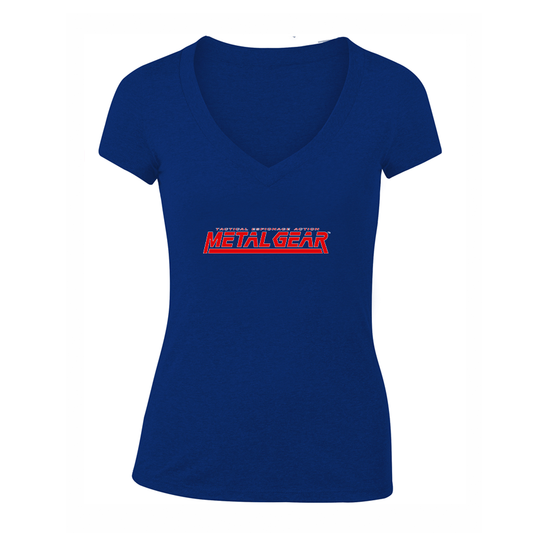 Women's Metal Gear Game V-Neck T-Shirt