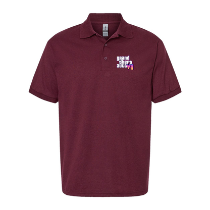 Men's GTA 6 Grand Theft Auto VI Dry Blend Polo Game