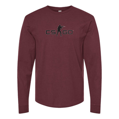 Men's Counter Strike GO Game Long Sleeve T-Shirt