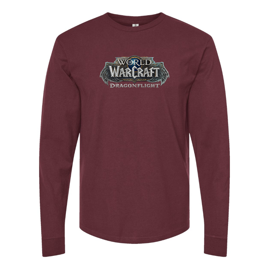 Men's World of Warcraft Dragon Flight Game Long Sleeve T-Shirt