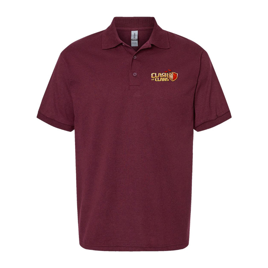 Men's Clash of Clans Game Dry Blend Polo