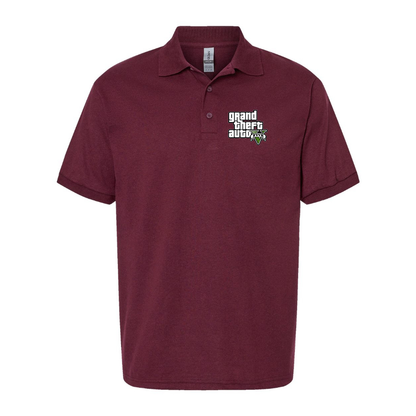 Men's GTA 5 Grand Theft Auto V Dry Blend Polo Game