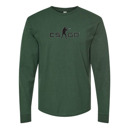 Men's Counter Strike GO Game Long Sleeve T-Shirt