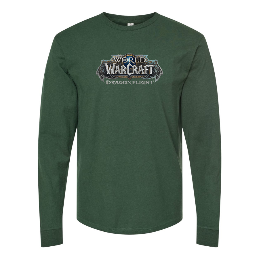 Men's World of Warcraft Dragon Flight Game Long Sleeve T-Shirt