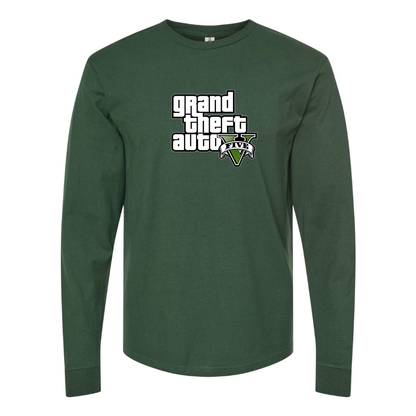 Men's GTA 5 Grand Theft Auto V Long Sleeve T-Shirt Game