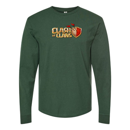 Men's Clash of Clans Game Long Sleeve T-Shirt