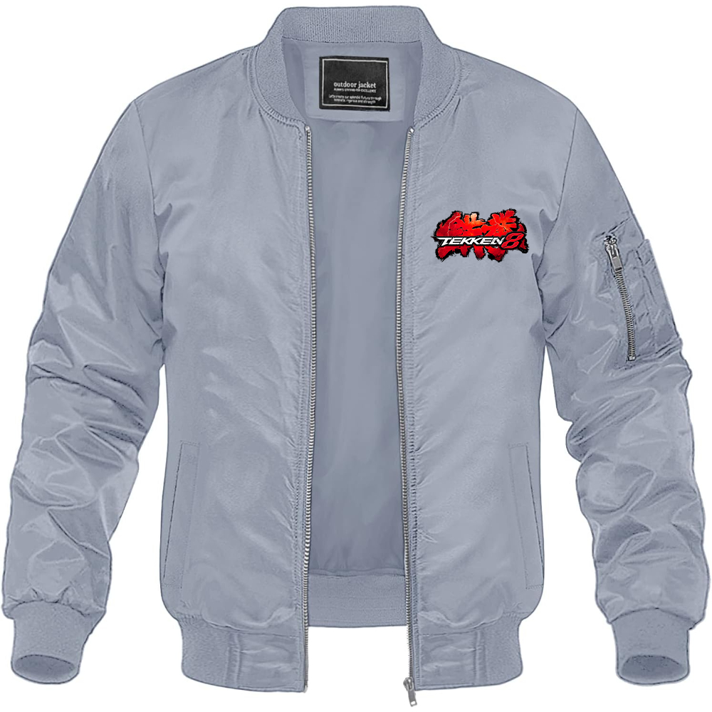 Men's Tekken 8 Game PS5 Lightweight Bomber Jacket Windbreaker Softshell Varsity Jacket Coat