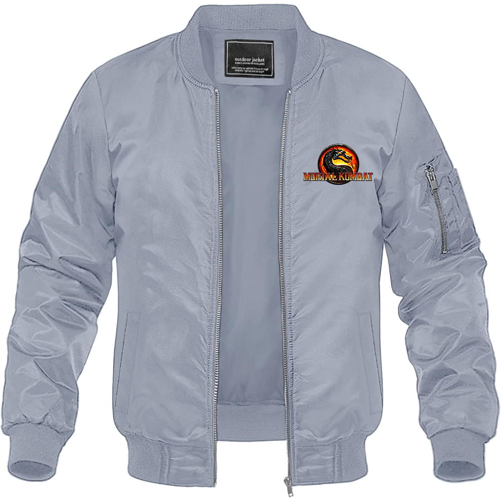 Men's Mortal Kombat Game Lightweight Bomber Jacket Windbreaker Softshell Varsity Jacket Coat