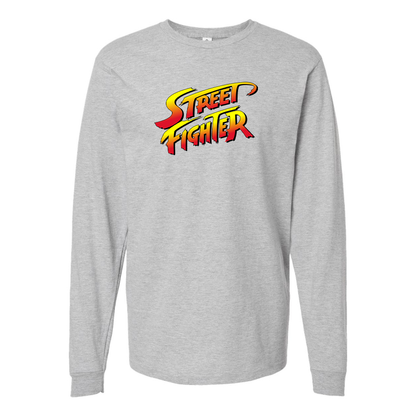 Men's Street Fighter Game Long Sleeve T-Shirt