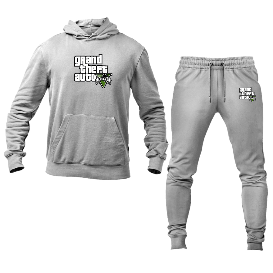 Men's GTA 5 Grand Theft Auto V Hoodie Joggers Set Game