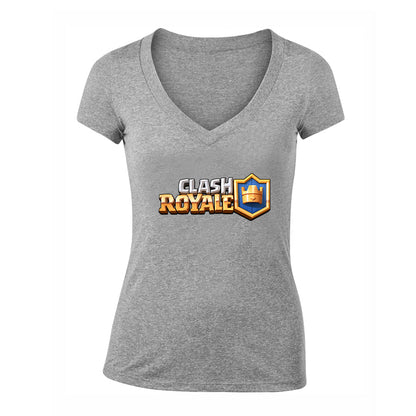 Women's Clash Royale Game V-Neck T-Shirt