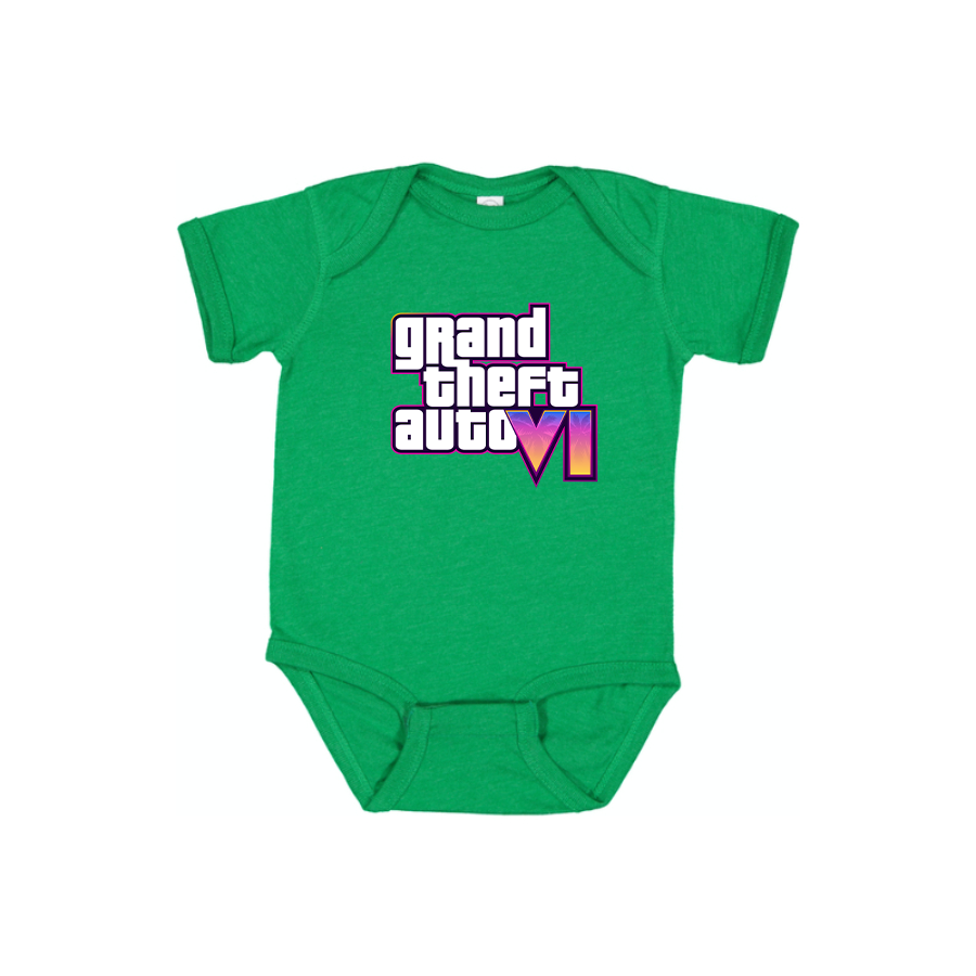 GTA 6 Grand Theft Auto VI Baby Romper Onesie Game