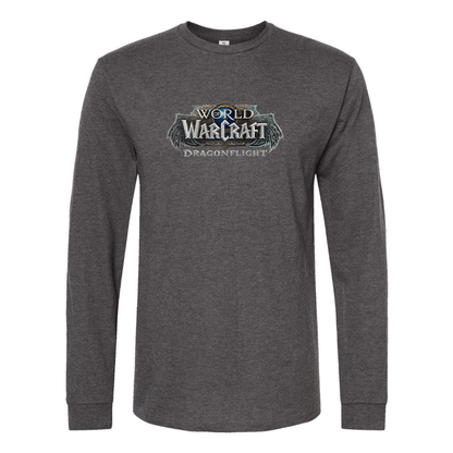 Men's World of Warcraft Dragon Flight Game Long Sleeve T-Shirt