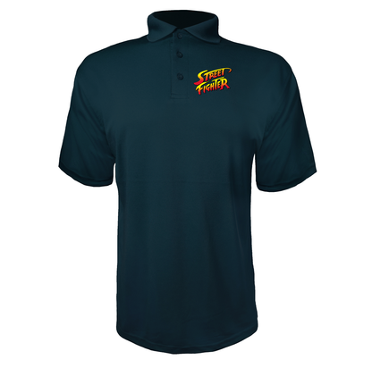 Men's Street Fighter Game Polyester Polo