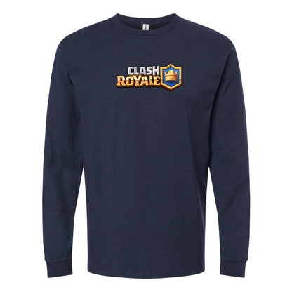 Men's Clash Royale Game Long Sleeve T-Shirt