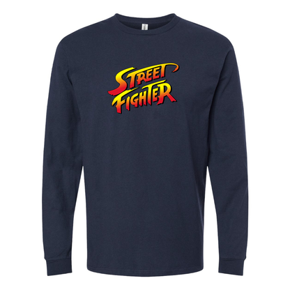 Men's Street Fighter Game Long Sleeve T-Shirt