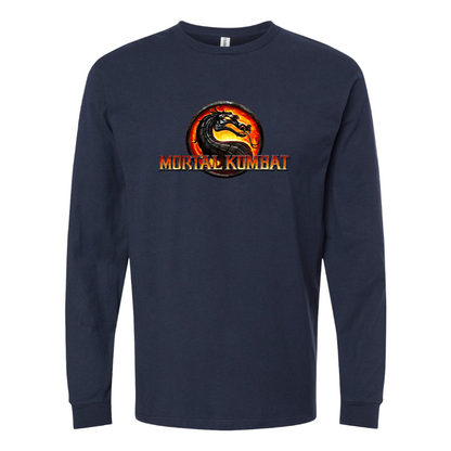 Youth Kids Mortal Kombat Game Long Sleeve T-Shirt