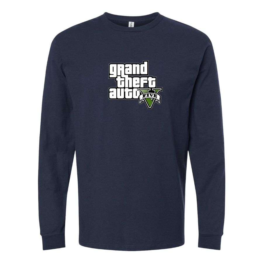 Men's GTA 5 Grand Theft Auto V Long Sleeve T-Shirt Game