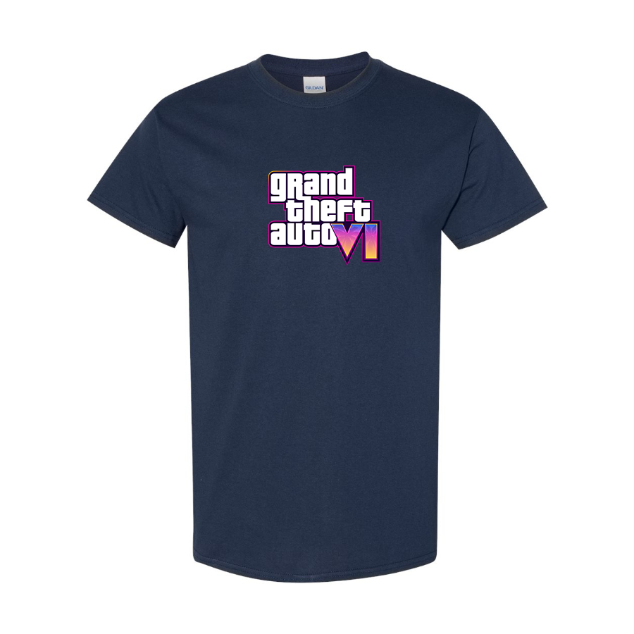 Youth Kids GTA 6 Grand Theft Auto VI Cotton T-Shirt Game