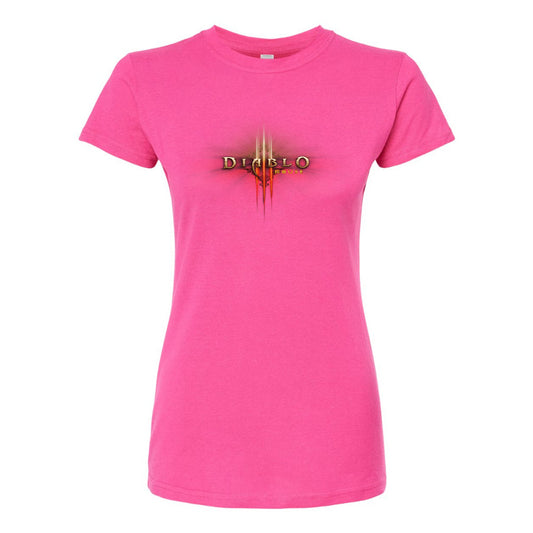 Women's Diablo 3 Game Round Neck T-Shirt