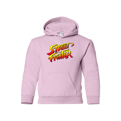 Youth Kids Street Fighter Game Pullover Hoodie