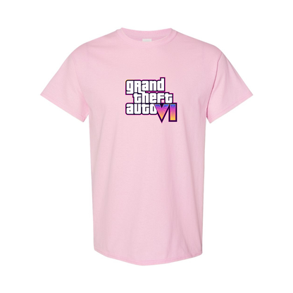 Youth Kids GTA 6 Grand Theft Auto VI Cotton T-Shirt Game