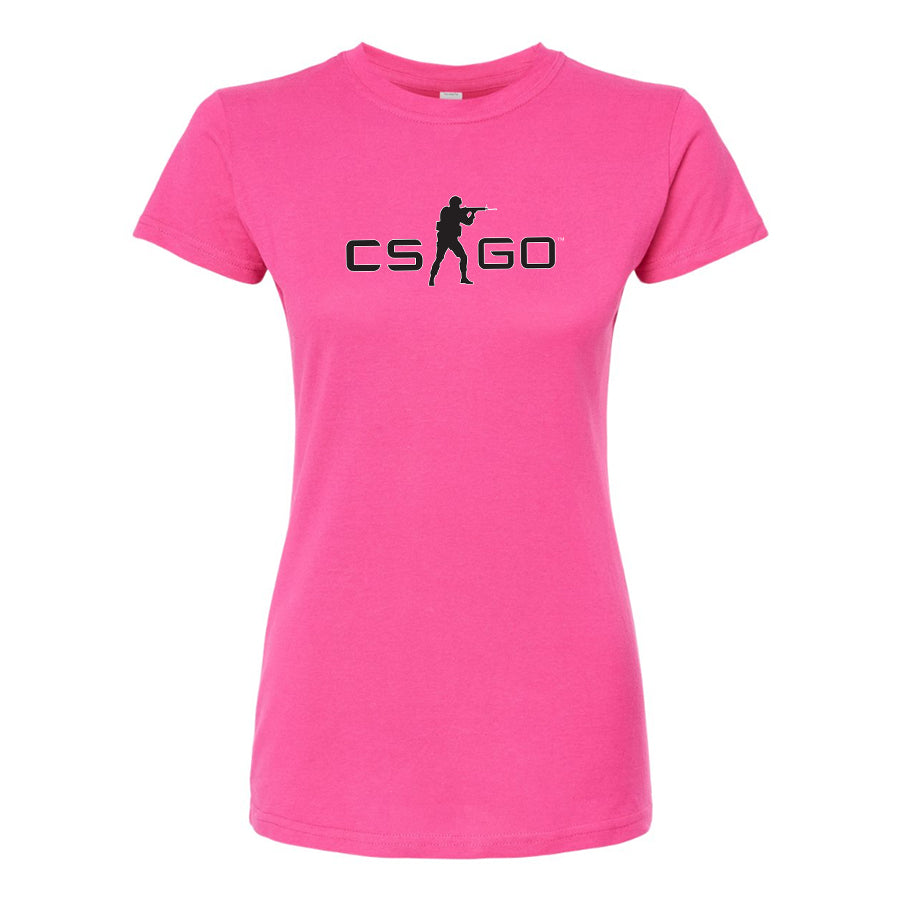 Women's Counter Strike GO Game Round Neck T-Shirt